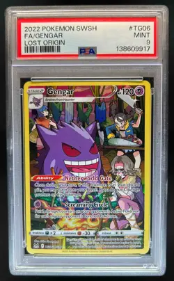 2022 Pokemon SWSH Lost Origin Gengar Trainer Gallery #TG06/TG30 PSA 9 - Image 1