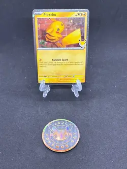 Pokemon TCG Pikachu Pokemon Day 2026 Promo And Coin Collectible - Image 1