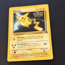 Pokemon TCG Pikachu 4 Wizards Black Star Promos Kids WB First Movie Rare Regular - Image 1