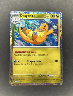 McDonalds 2025 Pokemon Dragon Discovery RARE Dragonite - Holo Promo 012/015 NM - Image 1