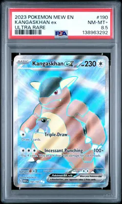 2023 POKEMON MEW EN-151 ULTRA RARE #190 KANGASKHAN EX PSA 8.5 - Image 1