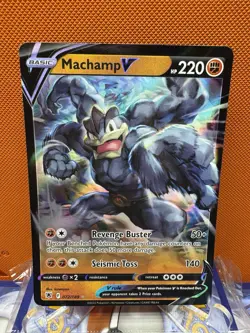 Pokemon TCG Astral Radiance 072/189 - Machamp V - Ultra Rare - NM - Image 1