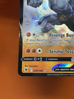 Pokemon TCG Astral Radiance 072/189 - Machamp V - Ultra Rare - NM - Image 4