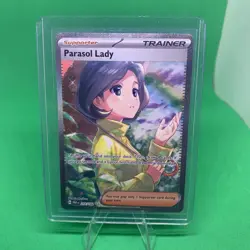 Pokemon TCG Parasol Lady Paradox Rift 255/182 Holo Special Illustration Rare - Image 1