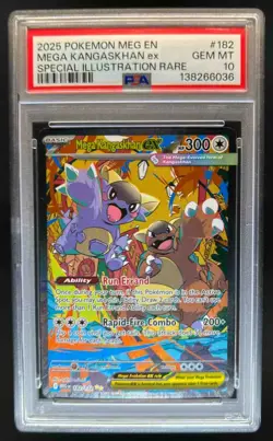 2025 Pokemon Kangaskhan ex Special Illustration Rare #182/132 PSA 10 - Image 1