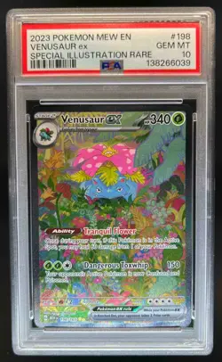 2023 Pokemon SV 151 Venusaur ex #198/165 PSA 10 - Image 1