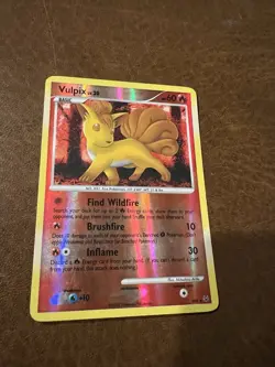 Vulpix SH6 Platinum Shiny Secret Rare Reverse Holo Pokemon - Image 4
