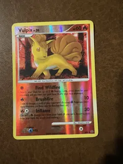 Vulpix SH6 Platinum Shiny Secret Rare Reverse Holo Pokemon - Image 5