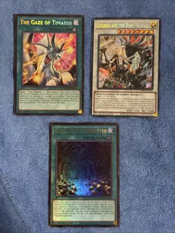 Yu-Gi-Oh! The Gaze Of Timaeus & Ecclesia And The Dark Dragon Near Mint + Bonus - Image 1