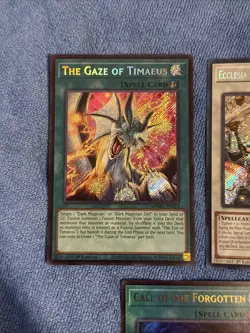 Yu-Gi-Oh! The Gaze Of Timaeus & Ecclesia And The Dark Dragon Near Mint + Bonus - Image 2