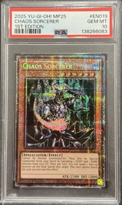2025 PSA 10 YUGIOH MP25 STARLIGHT RARE CHAOS SORCERER 🔮 - Image 1