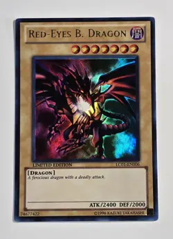Blue-Eyes White Dragon Red-Eyes B. Dragon & Dark Magician Limited Ed. Yugioh Lot - Image 4