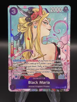 Black Maria Illustration Box Vol.2 OP08-074 One Piece Promotion Card Foil NM - Image 1