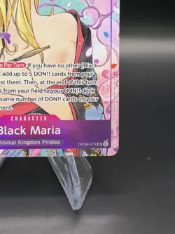 Black Maria Illustration Box Vol.2 OP08-074 One Piece Promotion Card Foil NM - Image 5