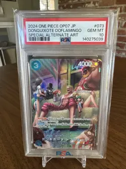 PSA 10 Donquixote Doflamingo R SP OP01-073 2024 ONE PIECE Card Japanese - Image 1