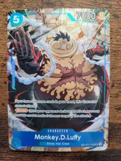 Monkey.D.Luffy OP11-058 TR Treasure Rare One Piece Carrying On His Will ENG-Mint - Image 1