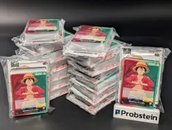 16x Monkey D. Luffy Demo Deck Pre-Errata OP01-003 One Piece Complete + Bstr Pack - Image 1