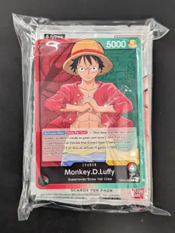 16x Monkey D. Luffy Demo Deck Pre-Errata OP01-003 One Piece Complete + Bstr Pack - Image 2