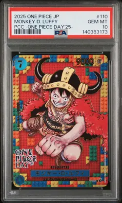 2025 ONE PIECE JPN PREMIUM COLLECTION ONE PIECE DAY'25 MONKEY D. LUFFY PSA 10 - Image 1