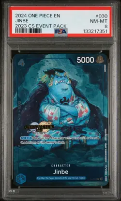 2024 ONE PIECE CHAMPIONSHIP 2023 EVENT PACK #030 JINBE PSA 8 - Image 1