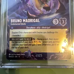 Lorcana - D23 Collection Bruno Madrigal Undetected Uncle CGC 10 GEM MT - Image 4