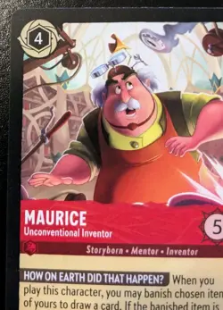 Maurice - Unconventional Inventor 138/204 Rare Archazia's Island Disney Lorcana - Image 2