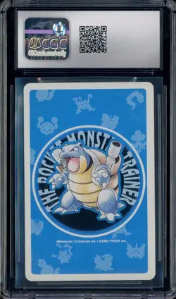 1998 Pokemon Playing Cards Japanese Blue Deck A of Spades Pikachu CGC 9 - Image 2