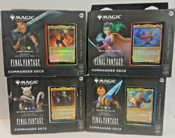 Final Fantasy Commander Deck Sealed Set of 4 Magic The Gathering Cards NEW - Image 1