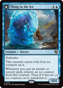 Thing in the Ice 091 MTG Innistrad Remastered Rare NP - Image 1