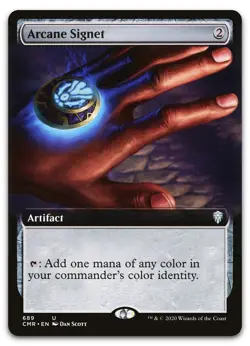 Arcane Signet (Extended Art) #689 (NM) Commander Legends CMR Magic MTG - Image 1