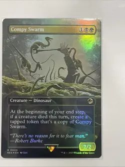 Compy Swarm (Borderless) Universes Beyond: Jurassic World Collection Foil - Image 1
