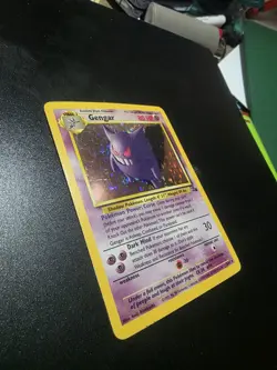 Pokemon Gengar TCG Fossil Holo Card 5/62 Unlimited Rare Vintage - Image 1