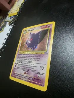 Pokemon Gengar TCG Fossil Holo Card 5/62 Unlimited Rare Vintage - Image 2