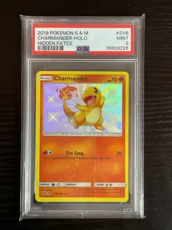 Pokemon Charmander SV6/SV94 Hidden Fates: Shiny Vault Holo PSA 9 - Image 2