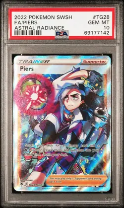 2022 Pokemon Astral Radiance #TG28 Fa/Piers Astral Radiance PSA 10 - Image 1