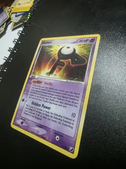 Pokemon TCG Unown F/28 Rare Holo Card Unseen Forces - Image 2