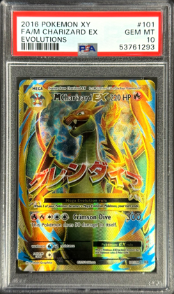 POKEMON 2016 FA/M CHARIZARD XY EVOLUTIONS #101 PSA 10 - Image 1