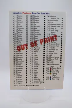 Pokemon Base Set 2 Card List WOTC 2000 - Image 2