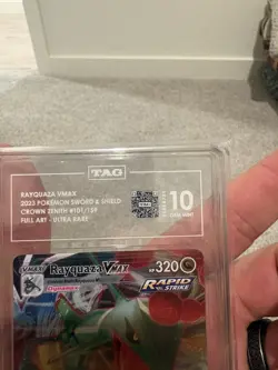 TAG 10 Rayquaza VMAX #101/159 GEM MT Crown Zenith Holo Pokemon Card - Image 3