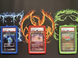 💧🔥🍃Big Three PSA 9 Venusaur 198 Charizard 199 Blastoise 200 Pokemon 151 S&V - Image 1