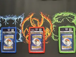 💧🔥🍃Big Three PSA 9 Venusaur 198 Charizard 199 Blastoise 200 Pokemon 151 S&V - Image 2