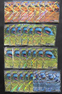 Charizard Ex Blastoise Ex and Venusaur EX RR Lot of 29 Japanese Pokemon 151 - Image 1