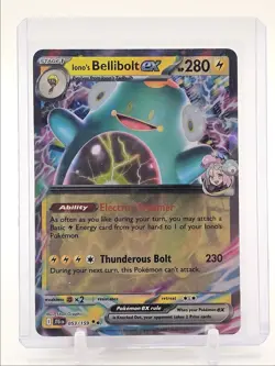 IONO'S BELLIBOLT EX 2025 POKEMON JOURNEY TOGETHER DOUBLE RARE 053/159 Q3420 - Image 1