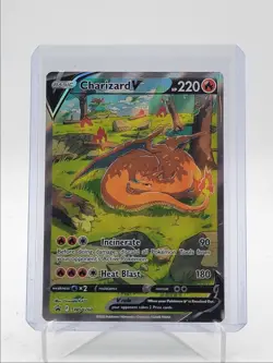 CHARIZARD V 2022 POKEMON SWSH BLACK STAR PROMO B #SWSH260 Q5542 - Image 1