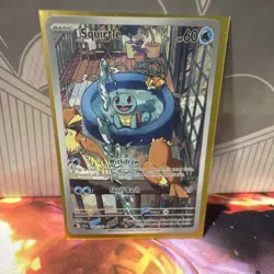 Pokemon Squirtle Illustration Rare 148/142 Sv07: Stellar Crown Holo - Image 1