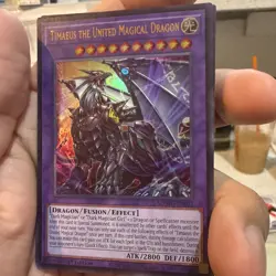 Yugioh Timaeus the United Magical Dragon MZMU-EN012 Ultra Rare 1st Edition - Image 2