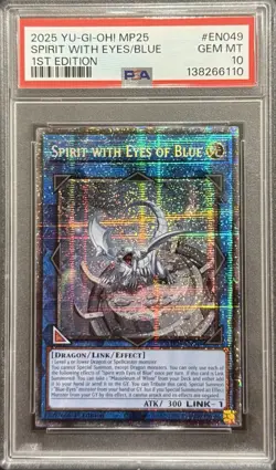 2025 PSA 10 YUGIOH MP25 STARLIGHT RARE SPIRIT WITH EYES OF BLUE 💎 - Image 1