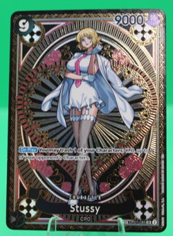 One Piece CCG TCG Stussy OP07-085 SP Special (Alt Art) English - NM/M - Image 1