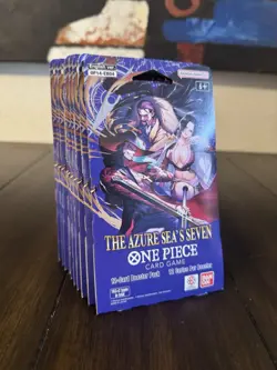 One Piece Op-14 The Azure Sea's Seven Booster Packs (Lot of 10) - Image 2