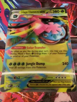 Pokemon TCG Mega Venusaur ex JUMBO MEP013 013 Lenticular Promo Card NM/M - Image 1